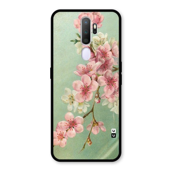 Blossom Cherry Design Metal Back Case for Oppo A9 (2020)