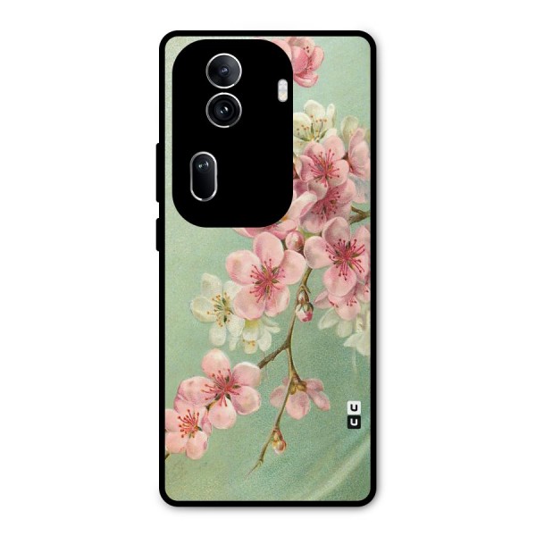 Blossom Cherry Design Metal Back Case for Oppo Reno11 Pro 5G