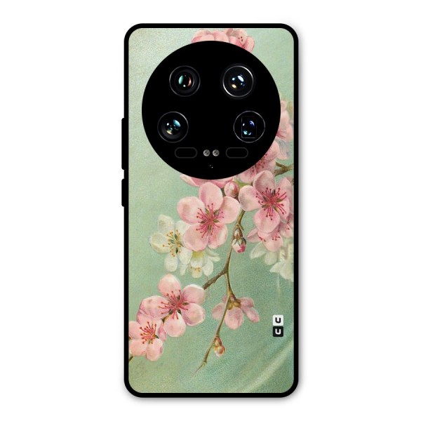 Blossom Cherry Design Metal Back Case for Xiaomi 14 Ultra
