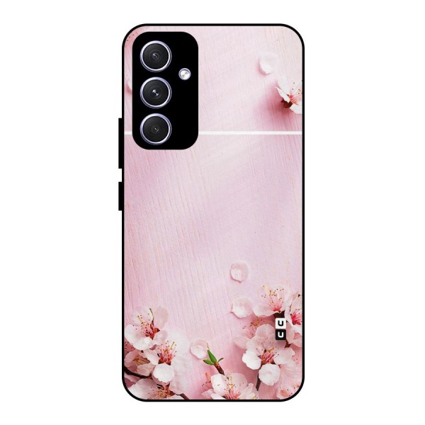 Blossom Frame Pink Metal Back Case for Galaxy A54