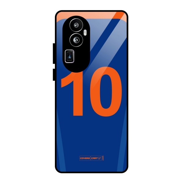 Blue Jersey Glass Back Case for Oppo Reno10 Pro Plus