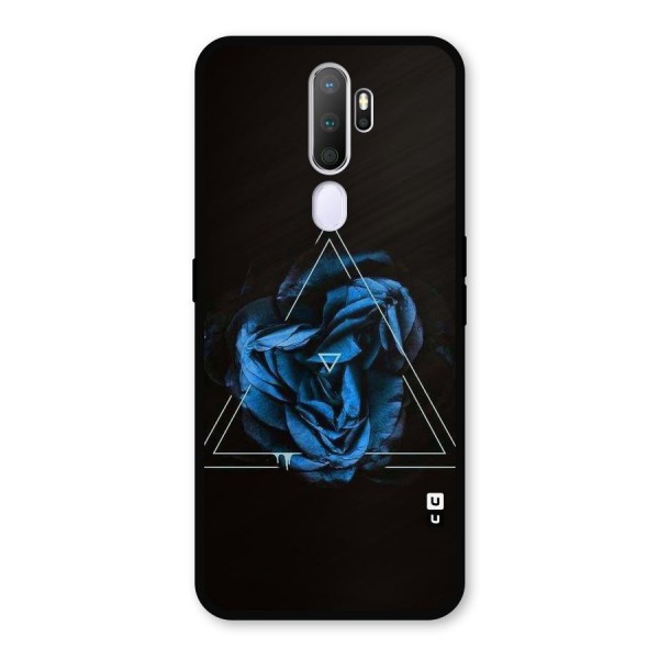 Blue Magic Triangle Metal Back Case for Oppo A9 (2020)