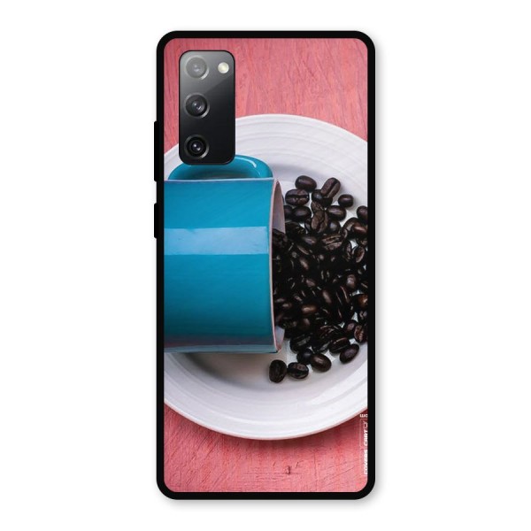 Blue Mug And Beans Metal Back Case for Galaxy S20 FE