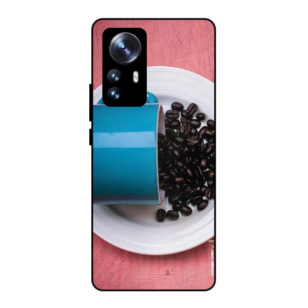 Blue Mug And Beans Metal Back Case for Xiaomi 12 Pro