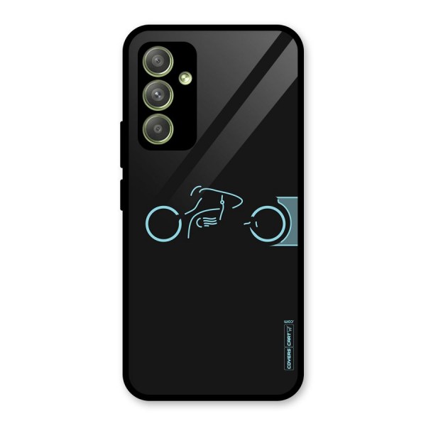 Blue Ride Glass Back Case for Galaxy A54