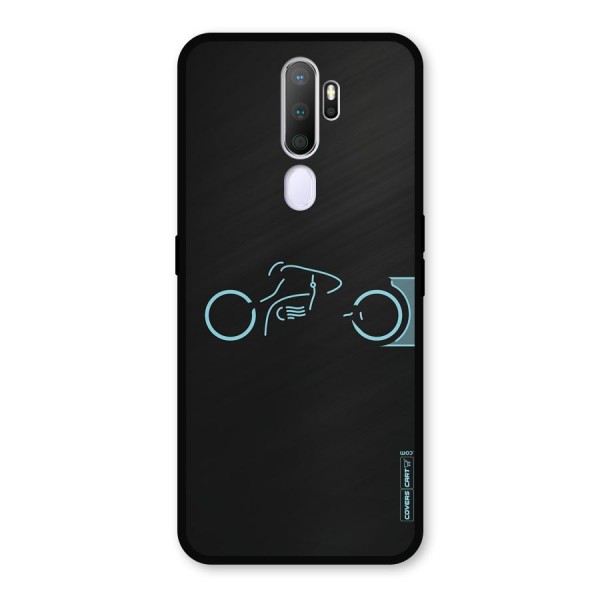 Blue Ride Metal Back Case for Oppo A9 (2020)