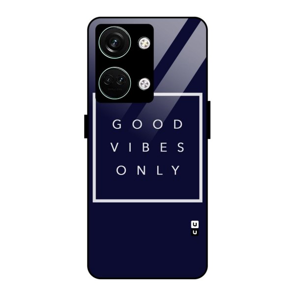 Blue White Vibes Glass Back Case for Oneplus Nord 3