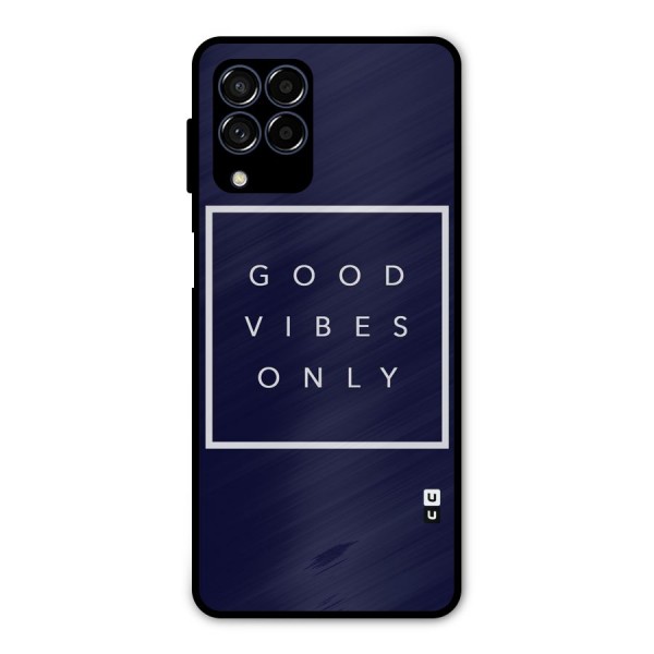 Blue White Vibes Metal Back Case for Galaxy M53 5G