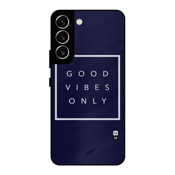 Blue White Vibes Metal Back Case for Galaxy S22 5G
