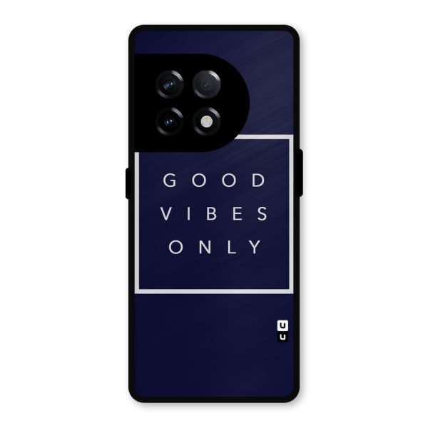 Blue White Vibes Metal Back Case for OnePlus 11R