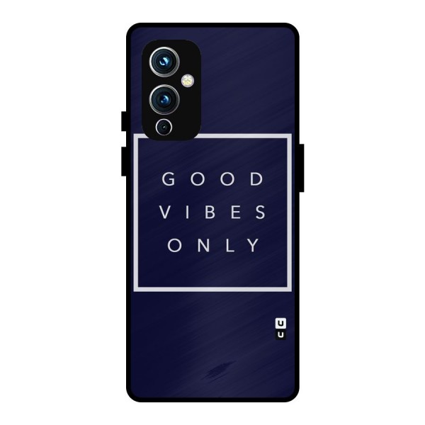 Blue White Vibes Metal Back Case for OnePlus 9