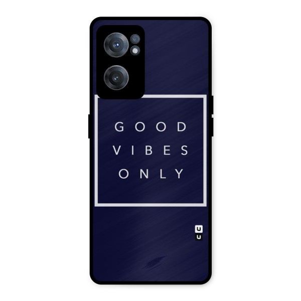 Blue White Vibes Metal Back Case for OnePlus Nord CE 2 5G