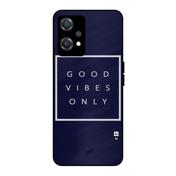 Blue White Vibes Metal Back Case for OnePlus Nord CE 2 Lite 5G