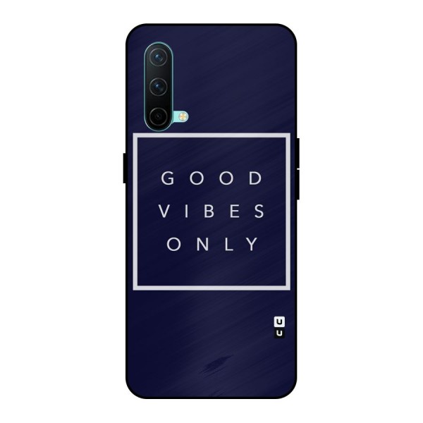 Blue White Vibes Metal Back Case for OnePlus Nord CE 5G