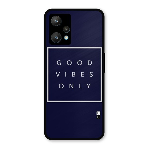 Blue White Vibes Metal Back Case for Realme 9