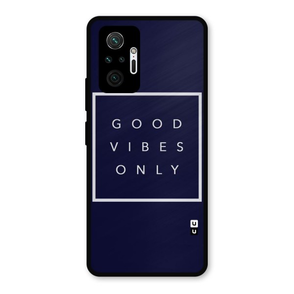 Blue White Vibes Metal Back Case for Redmi Note 10 Pro Max