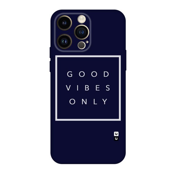 Blue White Vibes Original Polycarbonate Back Case for iPhone 14 Pro Max