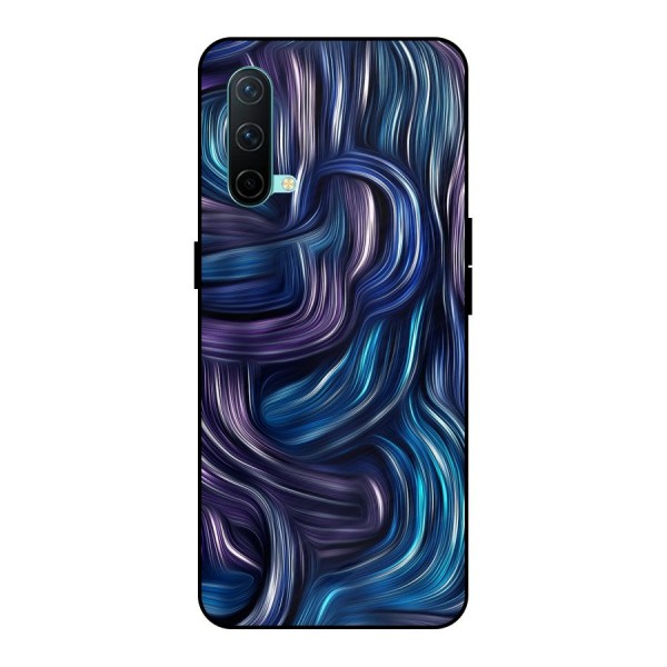 Blue and Purple Oil Paint Metal Back Case for OnePlus Nord CE 5G