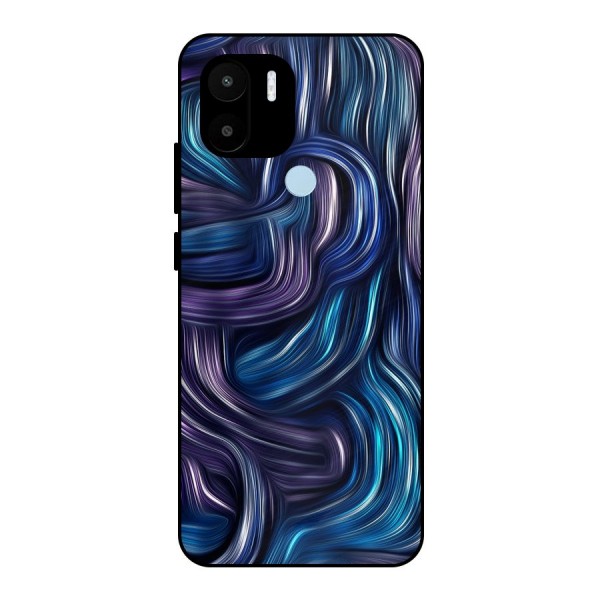 Blue and Purple Oil Paint Metal Back Case for Redmi A1+