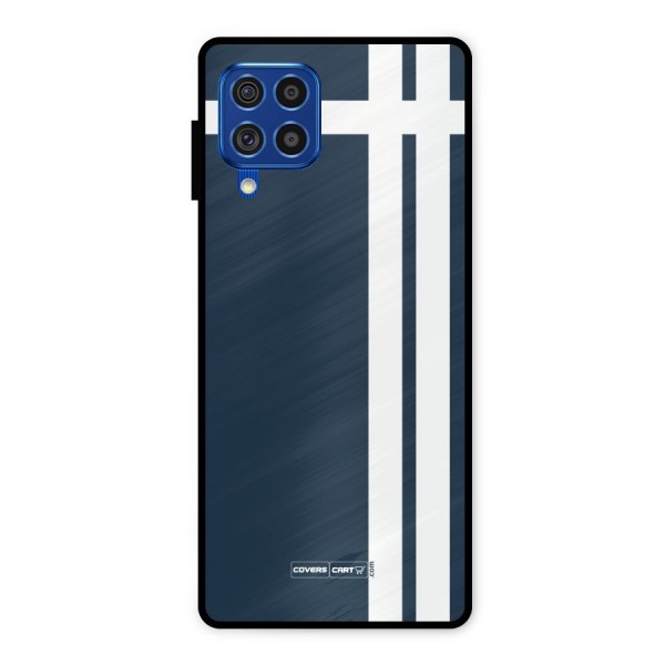 Blue and White Metal Back Case for Galaxy F62