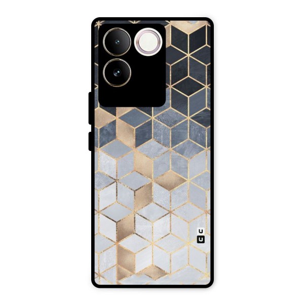 Blues And Golds Metal Back Case for Vivo T2 Pro