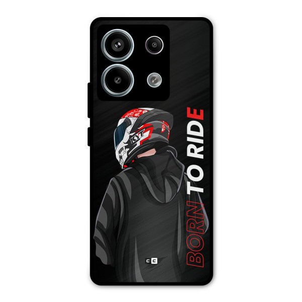 Born To Ride Metal Back Case for Redmi Note 13 Pro 5G