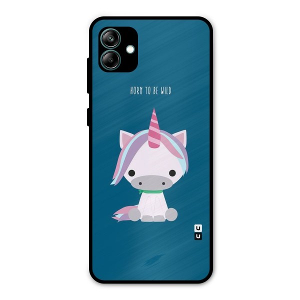 Born Wild Unicorn Metal Back Case for Galaxy A04