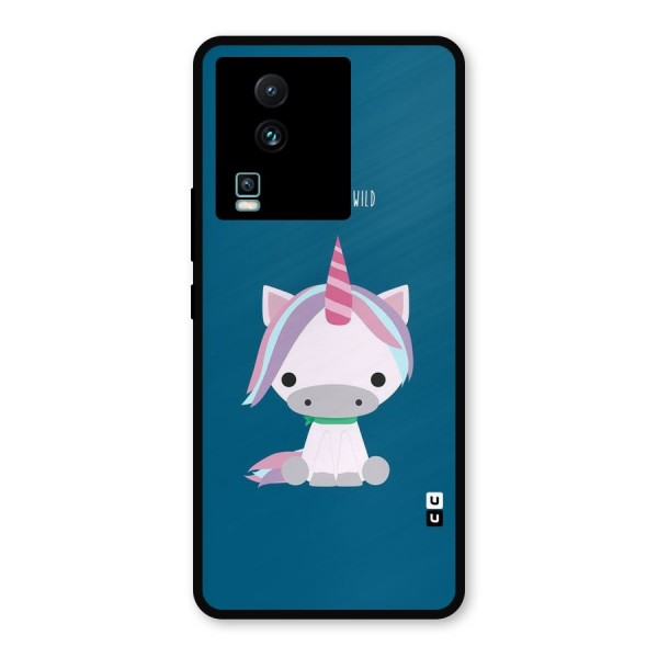 Born Wild Unicorn Metal Back Case for iQOO Neo 7