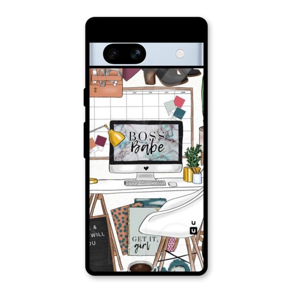 Boss Babe Glass Back Case for Google Pixel 7a