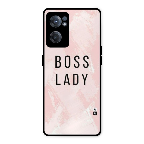 Boss Lady Pink Metal Back Case for OnePlus Nord CE 2 5G