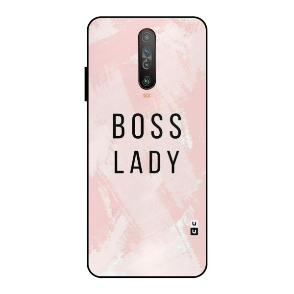 Boss Lady Pink Metal Back Case for Poco X2