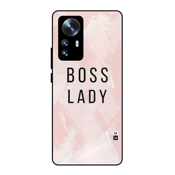 Boss Lady Pink Metal Back Case for Xiaomi 12 Pro