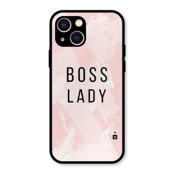 Boss Lady Pink Metal Back Case for iPhone 13