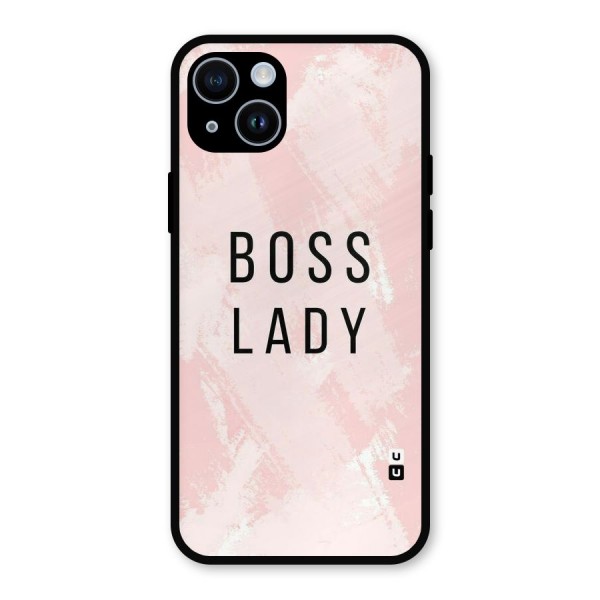 Boss Lady Pink Metal Back Case for iPhone 14