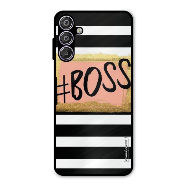 Boss Stripes Metal Back Case for Galaxy F15