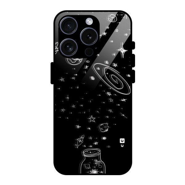 Bottle Of Stars Glass Back Case for iPhone 15 Pro