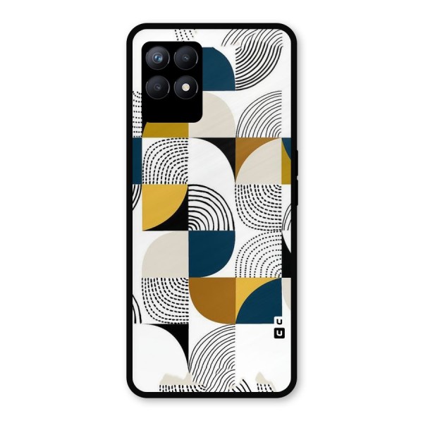 Boxes Pattern Metal Back Case for Realme Narzo 50