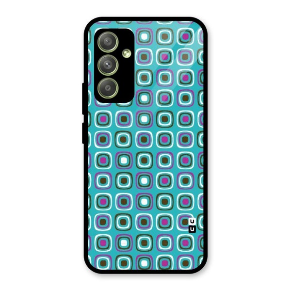 Boxes Tiny Pattern Glass Back Case for Galaxy A54