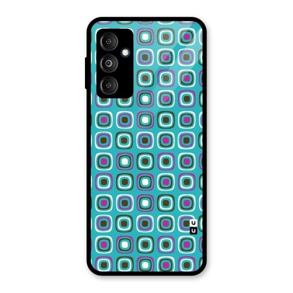 Boxes Tiny Pattern Glass Back Case for Galaxy M14 5G