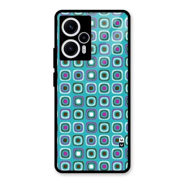 Boxes Tiny Pattern Glass Back Case for Poco F5