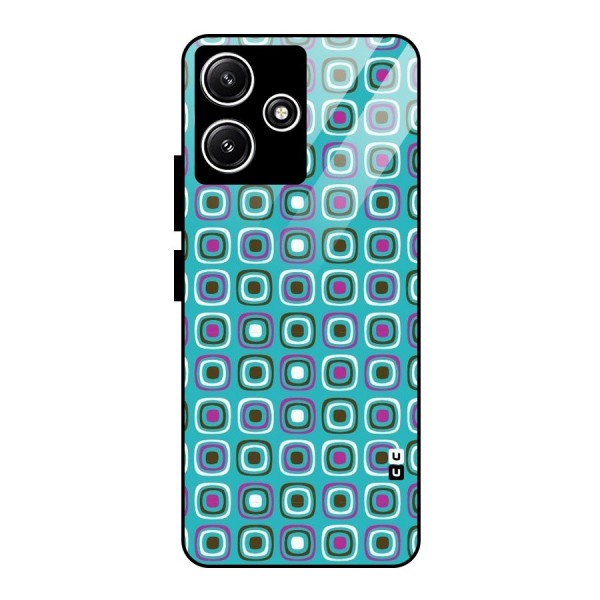 Boxes Tiny Pattern Glass Back Case for Poco M6 Pro