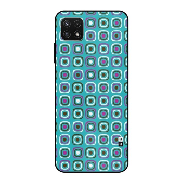 Boxes Tiny Pattern Metal Back Case for Galaxy A22 5G
