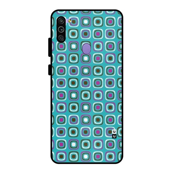 Boxes Tiny Pattern Metal Back Case for Galaxy M11
