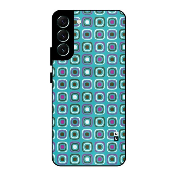 Boxes Tiny Pattern Metal Back Case for Galaxy S22 Plus 5G