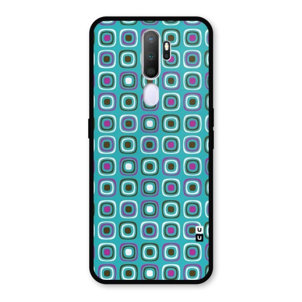 Boxes Tiny Pattern Metal Back Case for Oppo A9 (2020)
