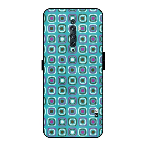 Boxes Tiny Pattern Metal Back Case for Oppo Reno2 F
