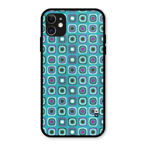 Boxes Tiny Pattern Metal Back Case for iPhone 11