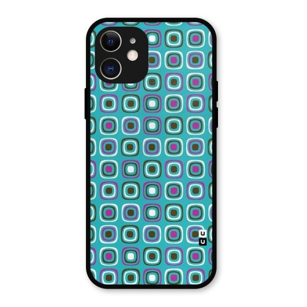 Boxes Tiny Pattern Metal Back Case for iPhone 12
