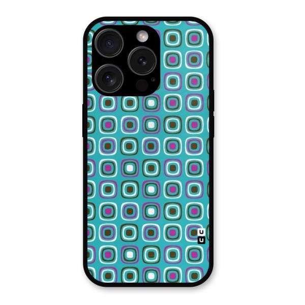 Boxes Tiny Pattern Metal Back Case for iPhone 15 Pro