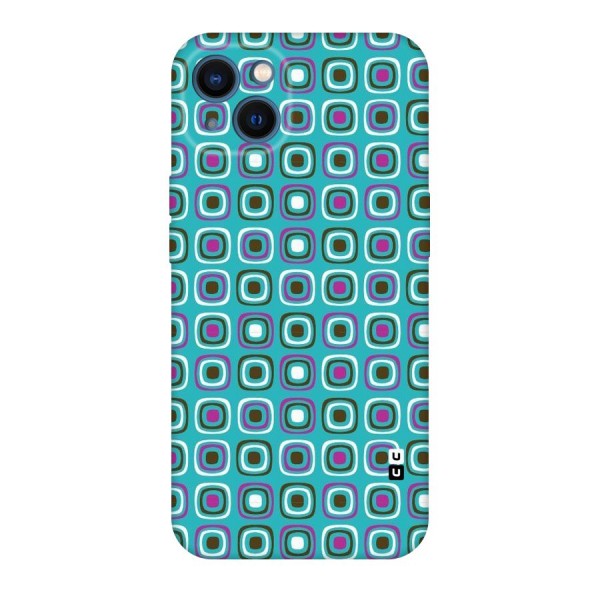 Boxes Tiny Pattern Original Polycarbonate Back Case for iPhone 13